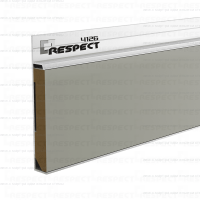 Скрытый плинтус Respect Deluxe 4126 с полкой (золотой)
