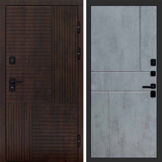 Входная дверь Termo-door Премиум винорит Веста Дуб с терморазрывом - Горизонт Бетон темный