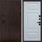 Входная дверь Termo-door Премиум винорит Веста Дуб с терморазрывом - Лион Белый софт