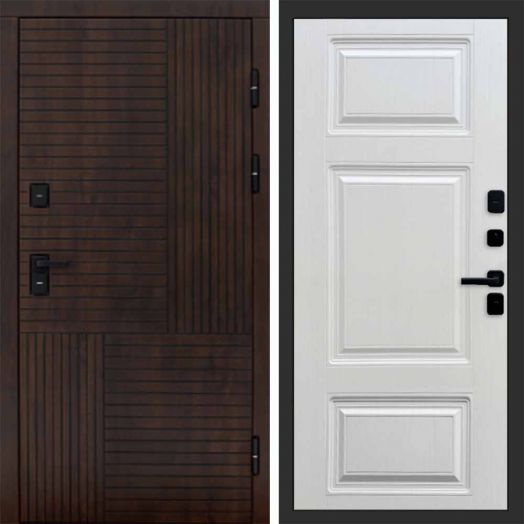 Входная дверь Termo-door Премиум винорит Веста Дуб с терморазрывом - Лион Лиственница