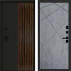 Входная дверь Termo-door Премиум винорит Форт Дуб с терморазрывом - Лучи Бетон темный