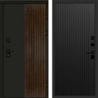 Входная дверь Termo-door Премиум винорит Форт Дуб с терморазрывом - FLAT Черный кварц