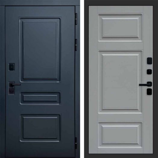 Входная дверь Termo-door Аляска Графит с терморазрывом - Лион Грей софт