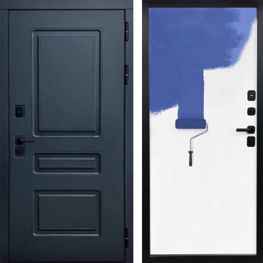 Входная дверь Termo-door Аляска Графит с терморазрывом - Грунт под покраску
