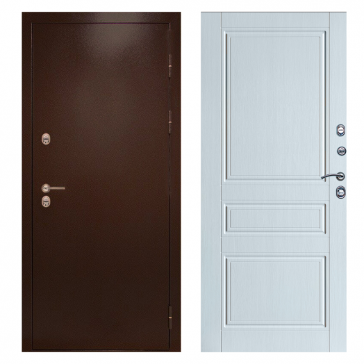 Входная дверь Termo-door Сибирь Антик медь с терморазрывом - Классика Лиственница