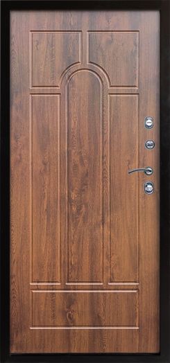 Входная дверь Termo-door Сибирь Антик медь с терморазрывом - Арка Дуб