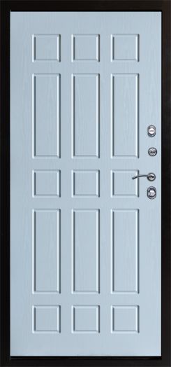 Входная дверь Termo-door Сибирь Антик медь с терморазрывом - Спарта Белое дерево