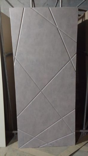 Входная дверь Termo-door Сибирь Антик медь с терморазрывом - Лучи Бетон светлый