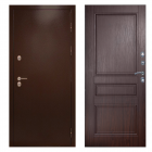 Входная дверь Termo-door Сибирь Антик медь с терморазрывом - Класскика Венге