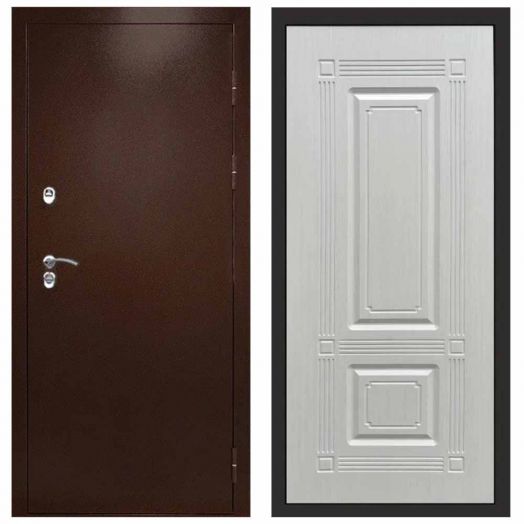 Входная дверь Termo-door Сибирь Антик медь с терморазрывом - Мадрид Лиственница