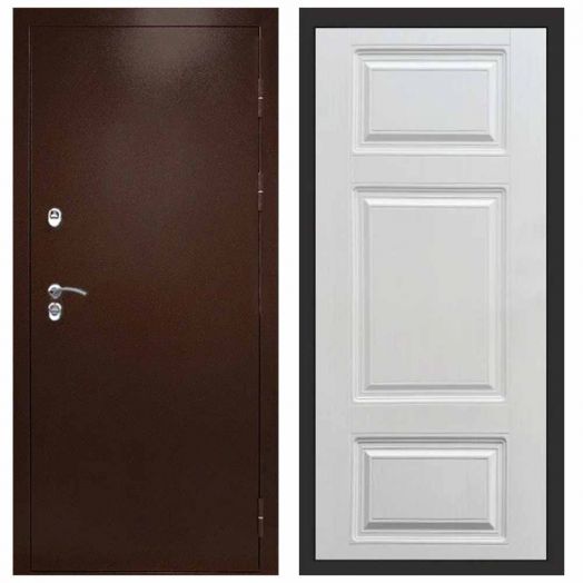 Входная дверь Termo-door Сибирь Антик медь с терморазрывом - Лион Лиственница