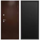 Входная дверь Termo-door Сибирь Антик медь с терморазрывом - FLAT Черный кварц