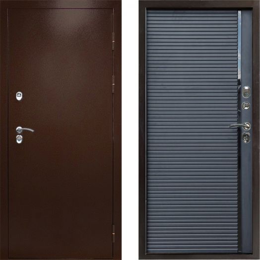 Входная дверь Termo-door Сибирь Антик медь с терморазрывом - Porte black