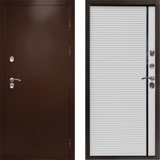Входная дверь Termo-door Сибирь Антик медь с терморазрывом - Porte white