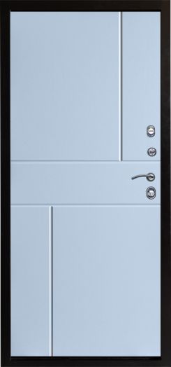 Входная дверь Termo-door Сибирь Антик серебро с терморазрывом - Горизонт Белый