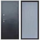Входная дверь Termo-door Сибирь Антик серебро с терморазрывом - FLAT Грей софт