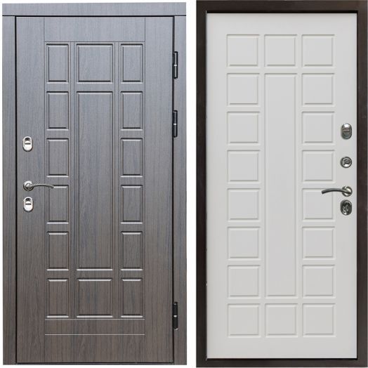 Входная дверь Termo-door Премиум винорит Виргиния Венге с терморазрывом - Престиж Бежевый матовый