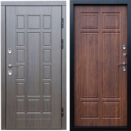 Входная дверь Termo-door Премиум винорит Виргиния Венге с терморазрывом - Орех премиум