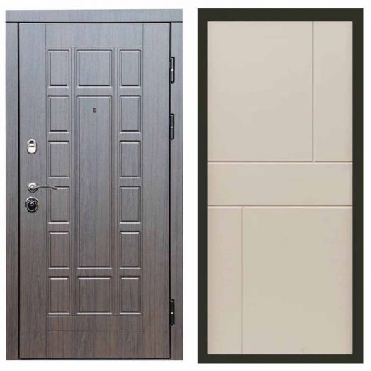 Входная дверь Termo-door Премиум винорит Виргиния Венге с терморазрывом - Горизонт Слоновая кость