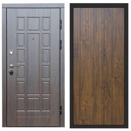Входная дверь Termo-door Премиум винорит Виргиния Венге с терморазрывом - FLAT Дуб