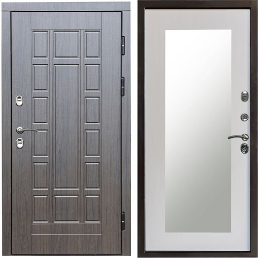 Входная дверь Termo-door Премиум винорит Виргиния Венге с терморазрывом - Зеркало триумф Лиственница