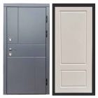 Входная дверь Termo-door Премиум винорит Вертикаль Грей с терморазрывом - Марсель Слоновая кость