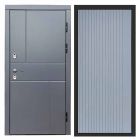 Входная дверь Termo-door Премиум винорит Вертикаль Грей с терморазрывом - FLAT Грей софт