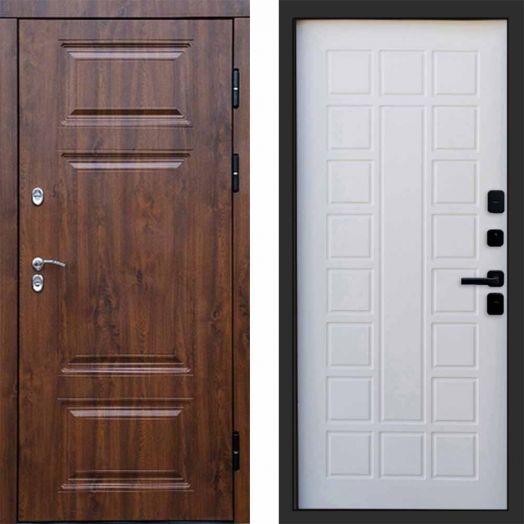 Входная дверь Termo-door Премиум винорит Дуб с терморазрывом - Престиж Белое дерево