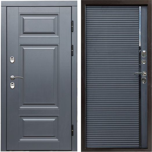 Входная дверь Termo-door Премиум винорит Грей с терморазрывом - Porte black