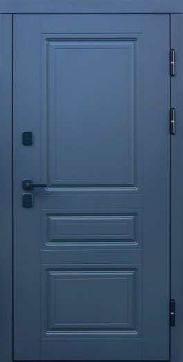 Входная дверь Termo-door Премиум винорит Орегон Графит с терморазрывом - Спарта Лиственница