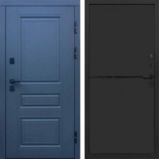 Входная дверь Termo-door Премиум винорит Орегон Графит с терморазрывом - Нео Black