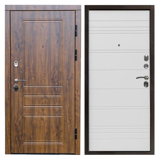 Входная дверь Termo-door Премиум винорит Орегон Дуб с терморазрывом - White Line