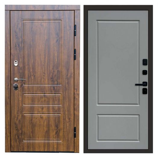 Входная дверь Termo-door Премиум винорит Орегон Дуб с терморазрывом - Марсель Грей софт