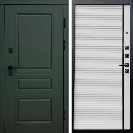 Входная дверь Termo-door Премиум винорит Орегон Грин с терморазрывом - Porte white