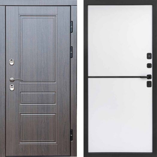 Входная дверь Termo-door Премиум винорит Орегон Венге с терморазрывом - Нео White