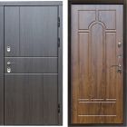 Входная дверь Termo-door Премиум винорит Вертикаль Венге с терморазрывом - Арка Дуб