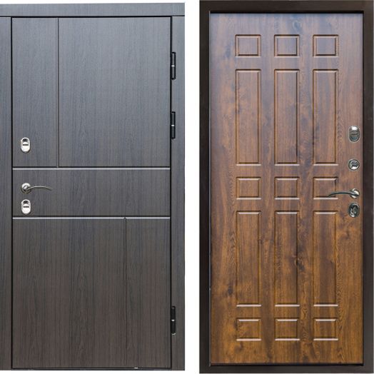 Входная дверь Termo-door Премиум винорит Вертикаль Венге с терморазрывом - Спарта Дуб