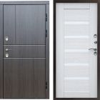 Входная дверь Termo-door Премиум винорит Вертикаль Венге с терморазрывом - Царга Лиственница