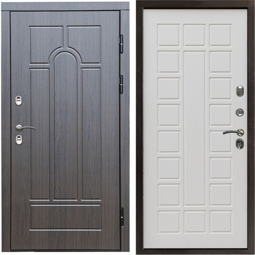 Входная дверь Termo-door Премиум винорит Модена Венге с терморазрывом - Престиж Бежевый матовый