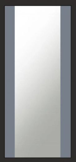 Входная дверь Termo-door Премиум винорит Модена Венге с терморазрывом - Зеркало Грей софт