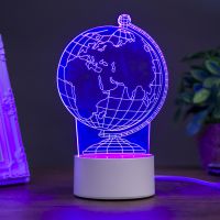 Светильник «Глобус» LED RGB от сети 9.5?11?18 см RISALUX
