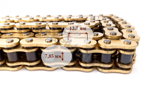 Цепь 428HV-118 O-ring для Yamaha YBR125