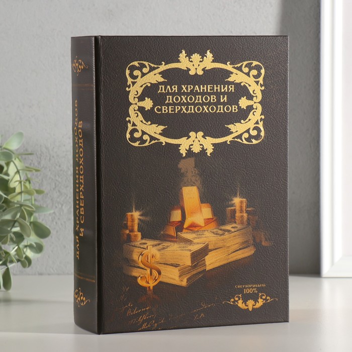 Шкатулка книга-сейф «Доходы и сверхдоходы», 22?16?7 см