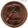 Фиджи 2 цента 1990