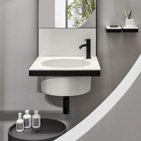 Cielo Elle Tonda раковина 500х500х200 мм, накладная, без отверстий для смесителя, без перелива схема 1 Cielo Elle Tonda раковина 500х500х200 мм, накладная, без отверстий для смесителя, без перелива схема 1