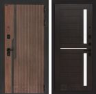 Входная дверь Лабиринт KARMINA - 02 Венге, стекло белое