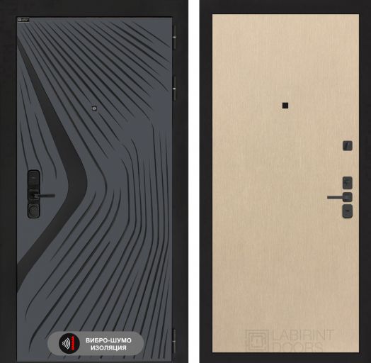 Входная дверь Лабиринт LEOLAB - 05 Венге светлый
