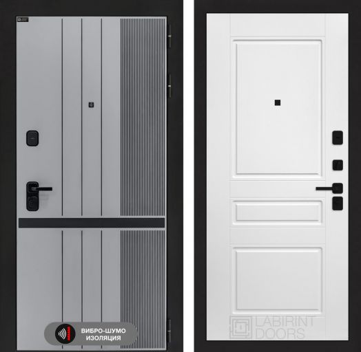 Входная дверь Лабиринт SKYLAB - 03 Белый софт