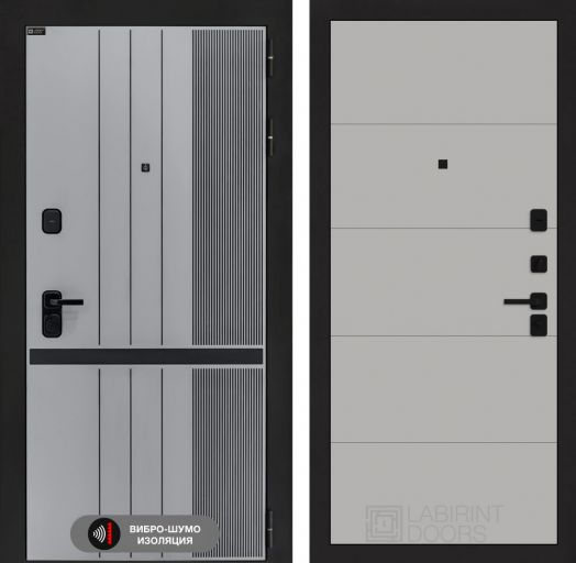 Входная дверь Лабиринт SKYLAB - 13 Грей софт