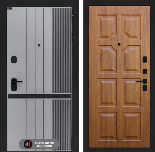 Входная дверь Лабиринт SKYLAB - 17 Винорит Золотой дуб